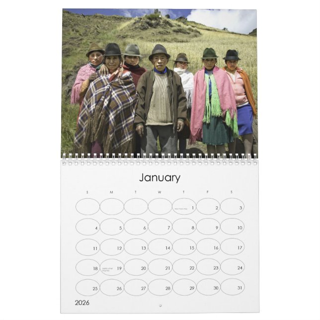 17 Tage in Ecuador Kalender (Jan 2026)