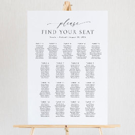 17 Tische Finden Sie Ihre Sitzplakette Poster
