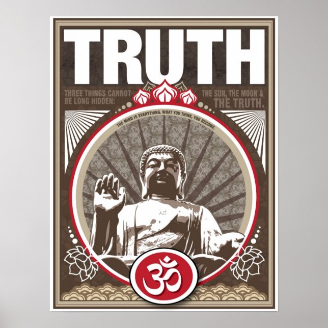 17" X 22" Buddha TRUTH Plakat (Vorne)