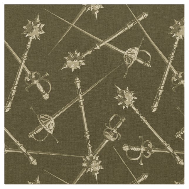 1800-er-Melee-Waffen, Sepia Stoff (Nahaufnahme)