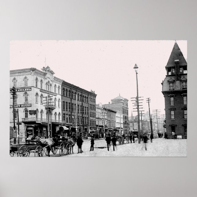 1800er Scranton Pa. Drucken Poster (Vorne)