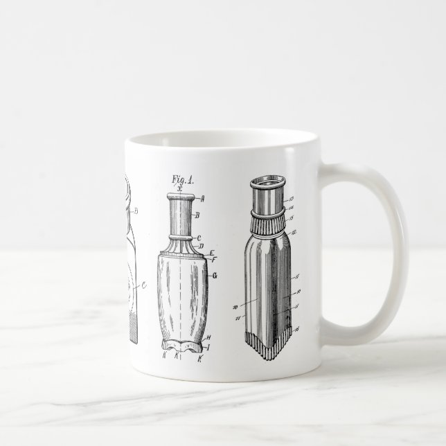 1800s antike Flaschen-Kaffee-Tasse Tasse (Rechts)