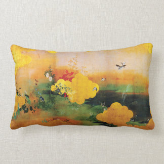 1800s japanische Vögel/Blumen der vier Lendenkissen