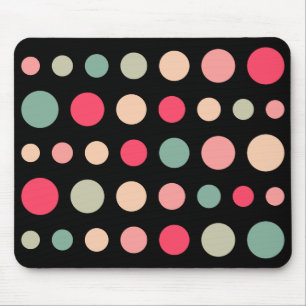 180115 - Farben 01 - auf Schwarz Mousepad
