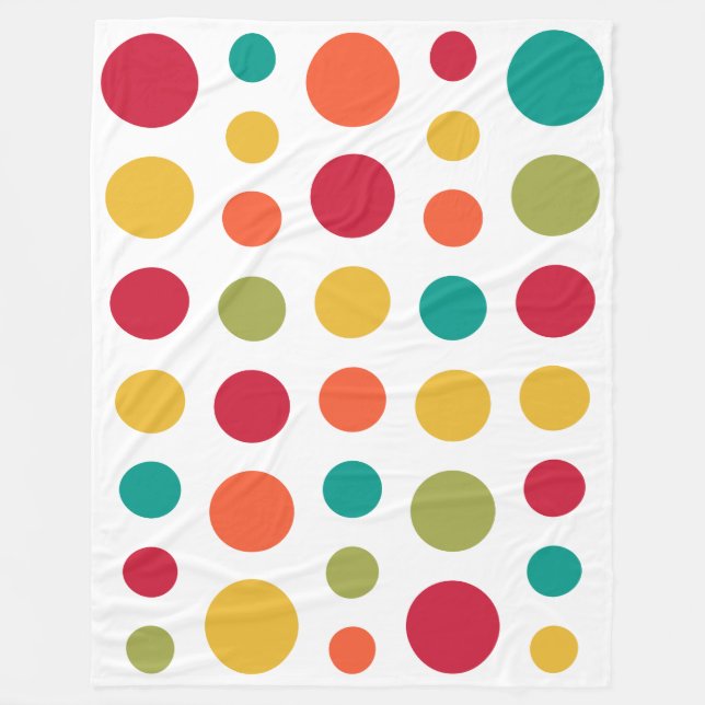 180115 - Farben 02 - auf Weiß Fleecedecke (Vorderseite)