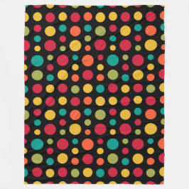 180115 v2 - Farben 02 - auf Schwarz Fleecedecke