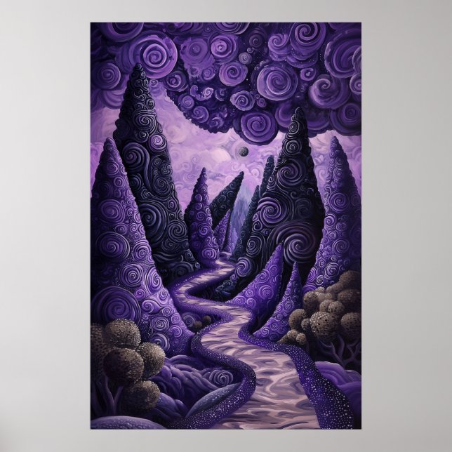 1802 Cosmic Surrealist Dreamscape Poster (Vorne)