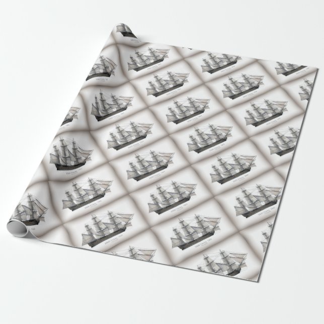 1805 Victory-Schiff Geschenkpapier (Ungerollt)
