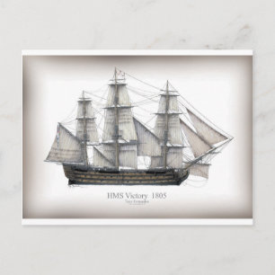 1805 Victory-Schiff Postkarte