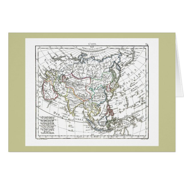 1806 Karte - L'Asie (Vorderseite (Horizontal))