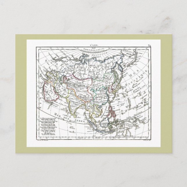 1806 Karte - L'Asie (Vorderseite)