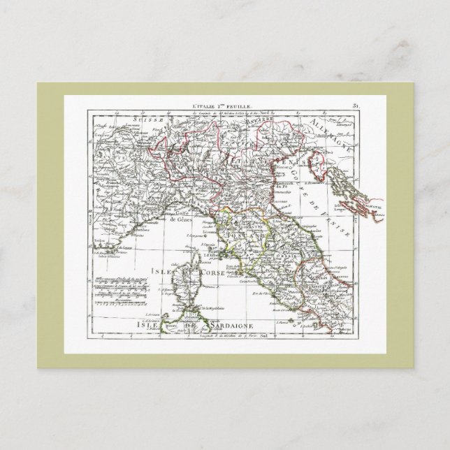 1806 Karte - L'Italie (Nord) (Vorderseite)