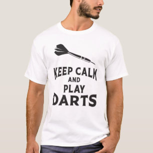 180 Darts Dart Dartboard Behalt Calm Game Funny Gi T-Shirt