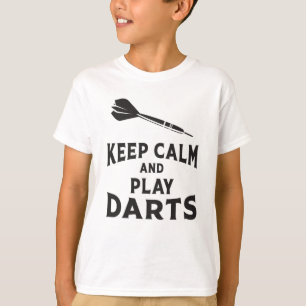 180 Darts Dart Dartboard Behalt Calm Game Funny Gi T-Shirt