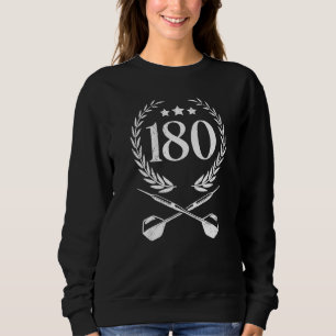 180 im Dart 180 Dart Ergebnis Dart Flug 180 Darts Sweatshirt
