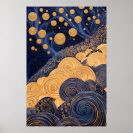 1810 Cosmic Surrealist Dreamscape Poster