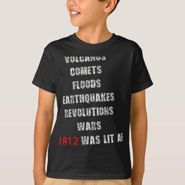 1812 America War New Madrid Earthquake Comet Mud F T-Shirt (Vorderseite)