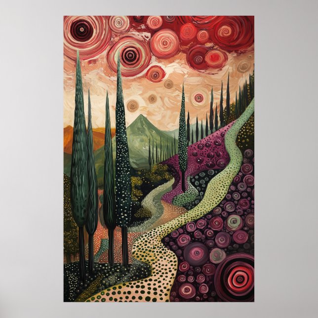 1813 Cosmic Surrealist Dreamscape Poster (Vorne)