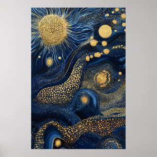 1814 Cosmic Surrealist Dreamscape Poster