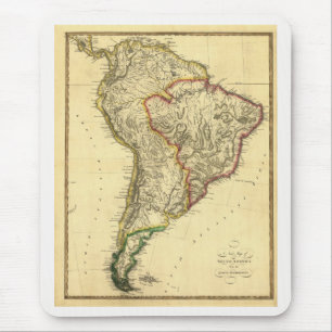 1817 Alte Karte von Südamerika Mousepad