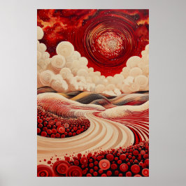 1823 Cosmic Surrealist Dreamscape Poster