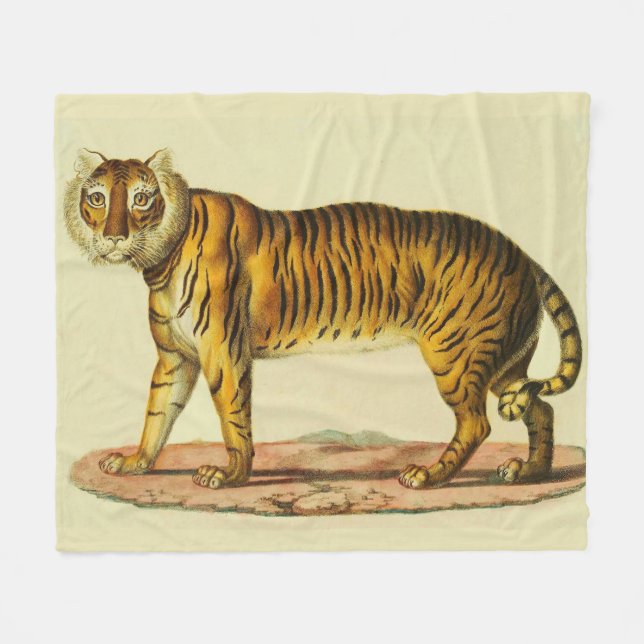 1824 Tigerdruck Fleecedecke (Vorderseite (Horizontal))