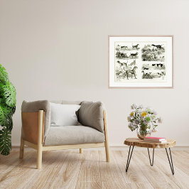 1830 Hunde - Archivdruck Poster