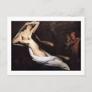 1835, Geister von Paolo und Francesca Kunst Vintag Postkarte
