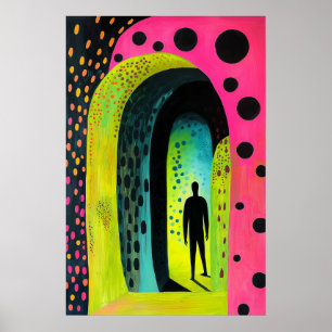 1837 Heroische Abbildung in Bogengang Poster