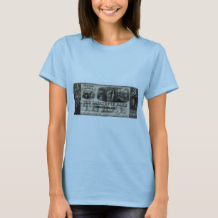 1837 Lafayette Bank Drei-Dollar-Note T-Shirt