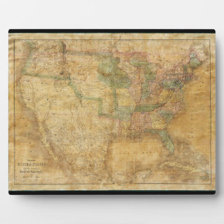 1839 David H. Burr Wall Map der Vereinigten Staate Fotoplatte
