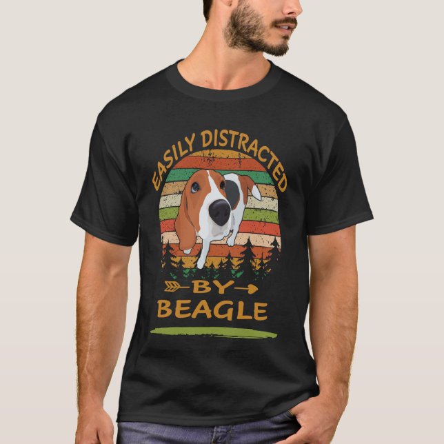 183 durch Beagle leicht abgelenkt T-Shirt (Vorderseite)