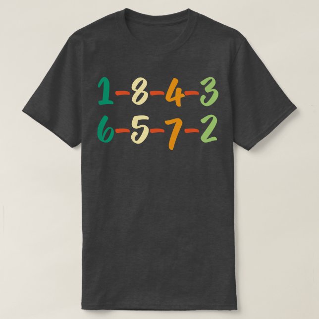 1843 Vintager Auftrag T-Shirt (Design vorne)