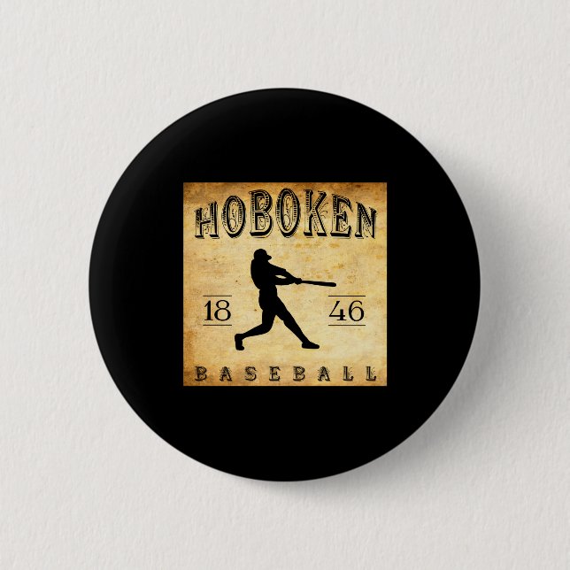 1846 Hoboken New Jersey Baseball  Button (Vorderseite)