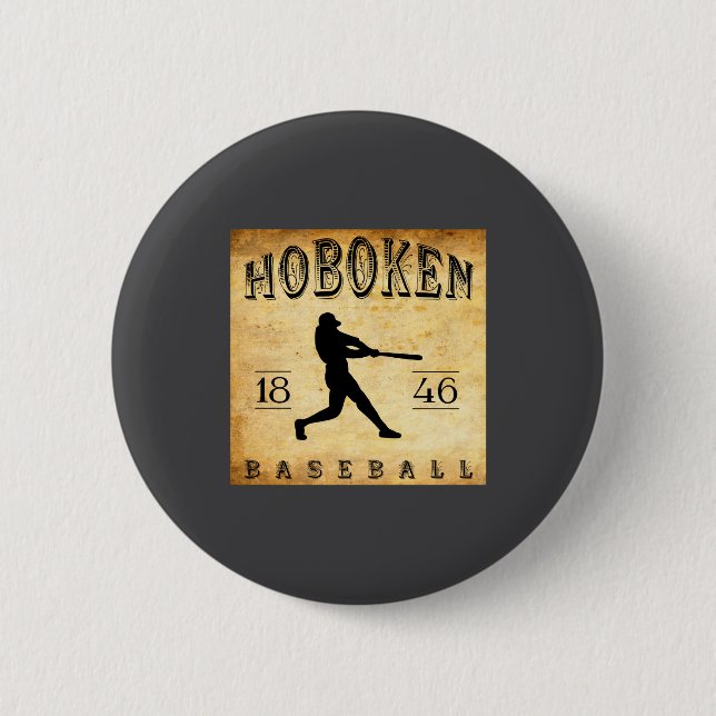 1846 Hoboken New Jersey Baseball  Button (Vorderseite)