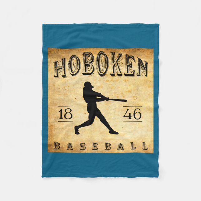 1846 Hoboken New Jersey Baseball  Fleecedecke (Vorderseite)