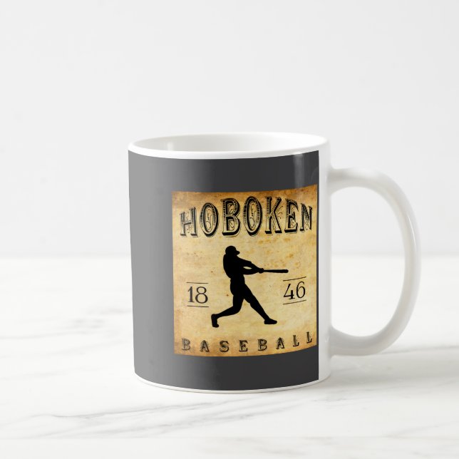 1846 Hoboken New Jersey Baseball  Kaffeetasse (Rechts)