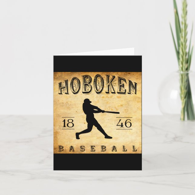 1846 Hoboken New Jersey Baseball  Karte (Vorderseite)