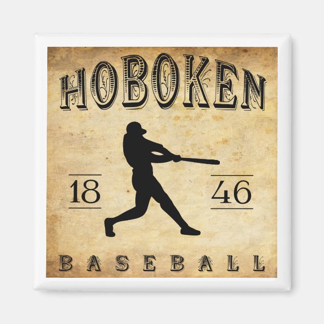1846 Hoboken New Jersey Baseball Magnet (Vorne)
