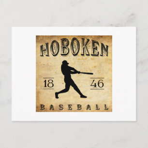 1846 Hoboken New Jersey Baseball Postkarte