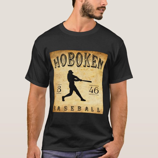 1846 Hoboken New Jersey Baseball  T-Shirt (Vorderseite)