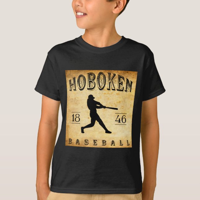 1846 Hoboken New Jersey Baseball  T-Shirt (Vorderseite)
