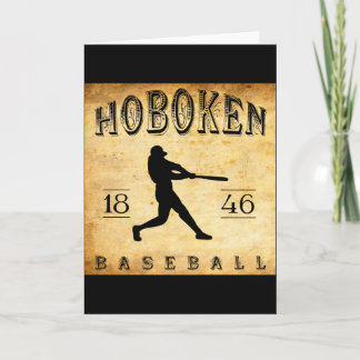 1846 Hoboken New Jersey Baseball T-Shirt Karte