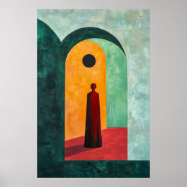 1847 Heroische Abbildung in Bogengang Poster