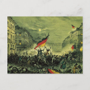 1848 Revolution in Berlin Postkarte