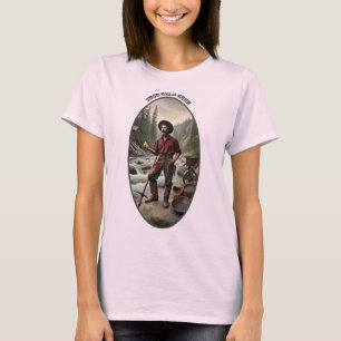 1849 kalifornischer Goldsucher mit einem großen Nu T-Shirt