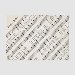 1850 Jingle Bells Vintag Edition Sheet Music Seidenpapier