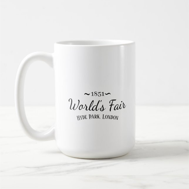 1851 viktorianischer Gedenkbecher - Geschenk Kaffeetasse (Links)