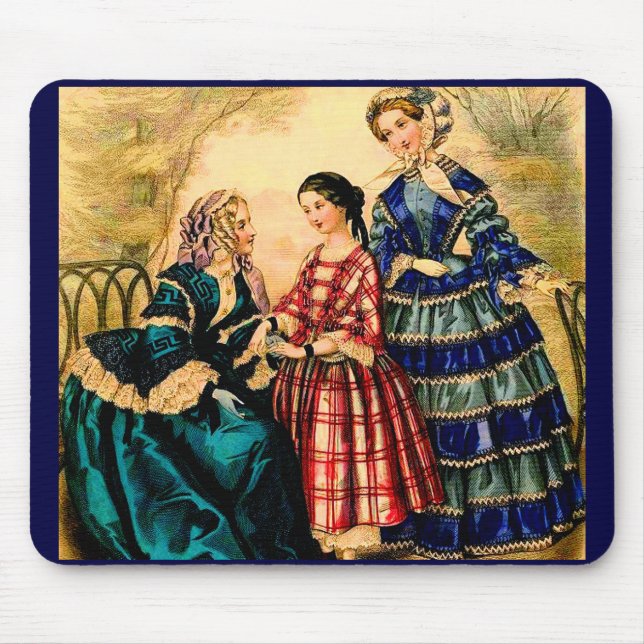 1852 französische Modeplatte Mousepad (Vorne)