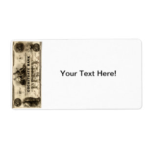 1853 Cochituate 50 Dollar Note